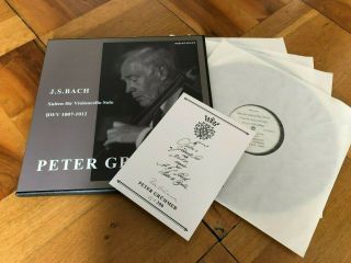 Peter Grummer Bach Complete Cello Suites Mirecourt Signed Box Lim 300 No 65/300