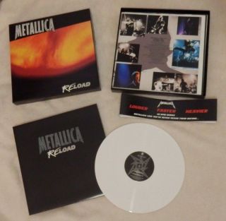Metallica Reload White Vinyl Box Set 4 Lp Lmt 100 Copies