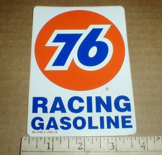 Pair Union 76 Racing Gasoline Retro 1996 Tool Box Drag Racing Decal Stickers