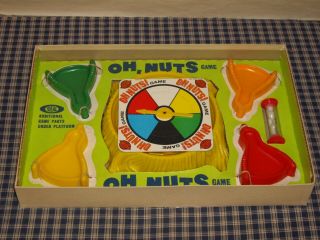 1969 Ideal Oh Nuts Marble Game missing 1 nut & 1 marble 2
