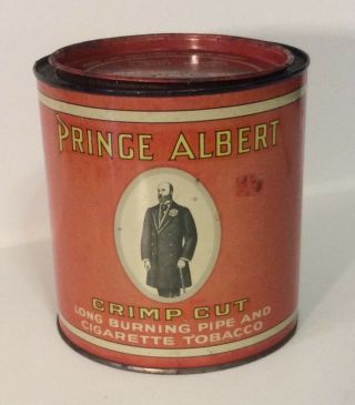 Vintage Antique Prince Albert Crimp Cut Tobacco Tin