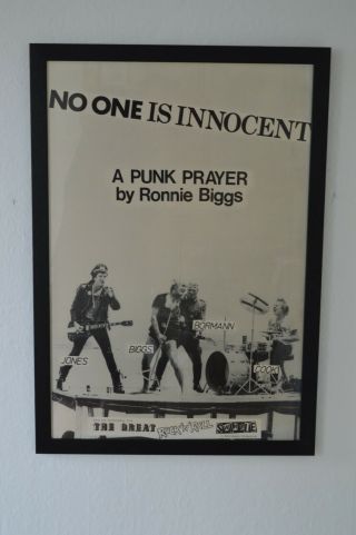 Sex Pistols No One Is Innocent Punk Prayer Poster Framed