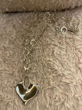 Rlm Robert Lee Morris Sterling Heart Pendant Toggle Necklace
