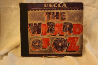1939 The Wizard Of Oz Set 4 - 78 Rpm Decca Record Judy Garland Rare