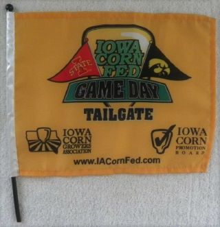 Iowa Corn Growers,  Ia State Cyclones,  Iowa Hawkeyes Football Tailgate Game Flag