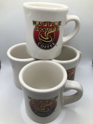 Set Of 4 Vintage Restaurant Ware Waffle House Coffee Cups