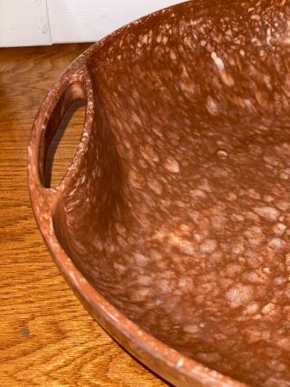 Vintage Aztec Melmac Confetti Speckled Large Bowl w/ Handles 13 