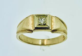 14k Solid Gold Diamond Child’s Ring