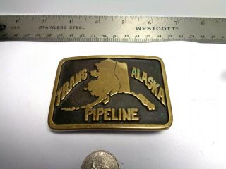 Vintage Trans Alaska Pipeline Belt Buckle