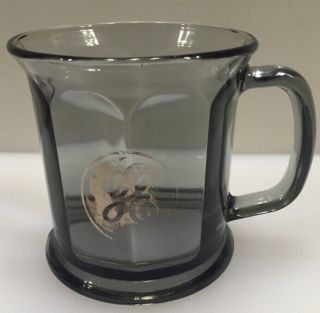 Ge General Electric Smoked Glass Coffee Mug Cup Made In Usa Vintage Rare