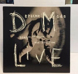 Depeche Mode 1993 Mute Uk - Songs Of Faith And Devotion Live Lp Vinyl