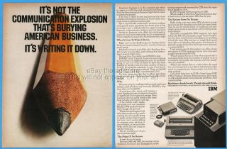 1968 Ibm Selectric Typewriter Mt/st Dictation Unit Office Products Print Ad