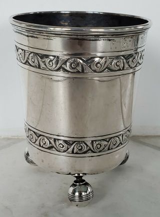 1902 David Andersen Norway 830 Silver Modernist Pegged Tankard Cup (439)