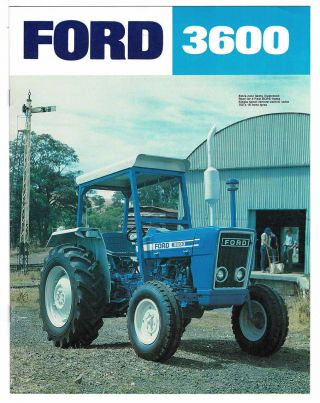 1976 Ford 3600 Tractor Australian Sales Brochure - Ford Australia