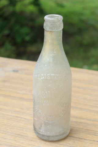 Brookside Alabama Pioneer Bottling Circle Slug Embossed Bottle Ala AL Rare 2