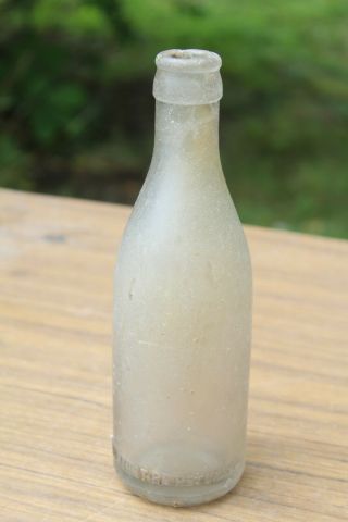 Brookside Alabama Pioneer Bottling Circle Slug Embossed Bottle Ala AL Rare 3