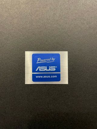 Asus Processor Board Blue Metal Sticker Decal Laptop Computer Case Housing