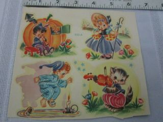 Vintage Decals Meyercord 4 On 1 Sheet Baby 