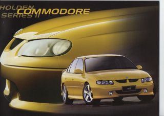 Holden Commodore Vx Series Ii Brochure With Hsv Clubsport And Ss V8 8.  2001