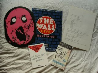 Roger Waters (pink Floyd) The Wall Live In Berlin 1990,  Program,  Ticket &