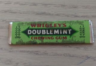1940s Vintage Wrigley’s Doublemint Chewing Gum Single Stick