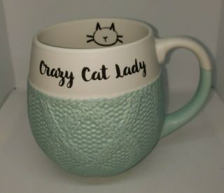 Ebelle Maison Crazy Cat Lady Sweater Look Coffee Mug