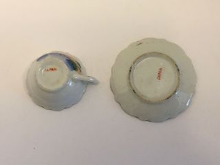 Florida Flamingos Mini Tea Cup and Saucer Set Japan 3
