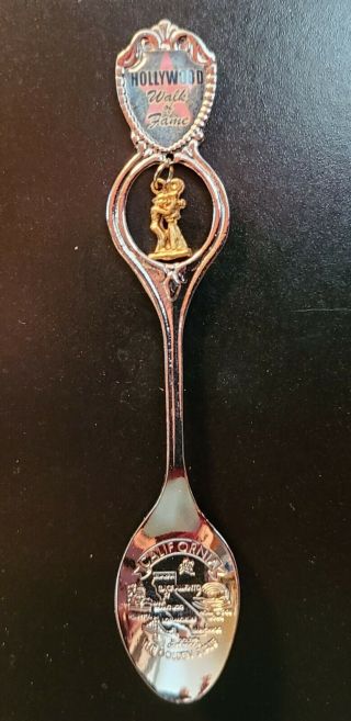 Hollywood Walk Of Fame Collectible Souvenir Spoon Engraved