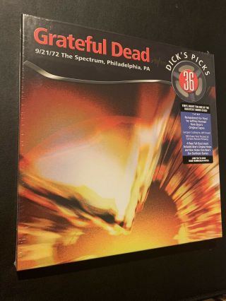 Grateful Dead Lp Vinyl Dicks Picks Vol 36 /2000 Spectrum Pa 9/21/72