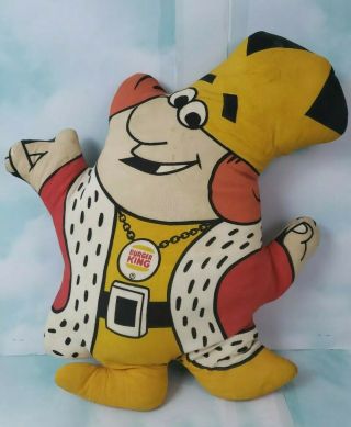 1973 Burger King Stuffed Cloth Toy Doll Promo Advertising Pillow Made In Usa 16 "