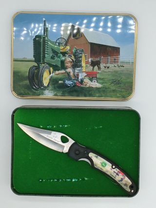 Smith & Wesson,  Zolan Limited Edition John Deere Cuttin Horse Knife W/ Tin
