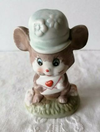 Vintage Retro Kitsch Mid Century Mouse Love Heart Kawaii Cartoon 60s Ornament