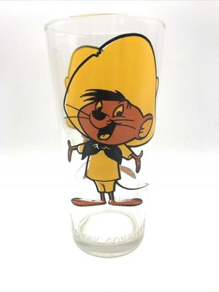 Vtg Speedy Gonzales Pepsi Collector Series Glass 1973 Looney Tunes Warner Bros