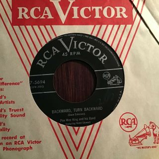 45 RPM Pee Wee King RCA VICTOR 5694 Indian Giver NON PC BOPPER VG 2