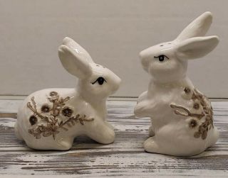 Decorative Rabbits Salt And Pepper Shakers