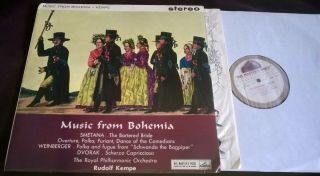 Rudolf Kempe - Music From Bohemia Lp Hmv Asd 449 W/g Rare Uk Ed1