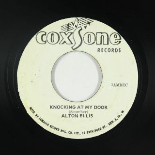 Reggae 45 - Alton Ellis - Knocking At My Door - Coxsone Jamaica - Vg,  Mp3