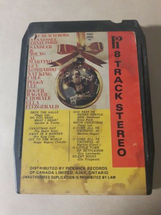 Vintage Christmas Day Various Artists 8 Track Tape