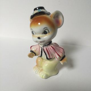 Vintage Cute Kitsch Ceramic Mouse Ornament,  50s/60s?,  Marked Foreign