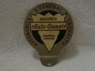 Automobile & General Casualty Auto Insurance Metal License Plate Topper