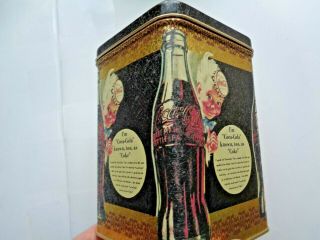 Vintage Coca Cola Tin Box 1989 Canister Coke Made In Hong Kong