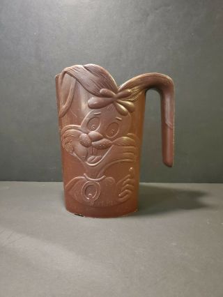 [vintage] Nestle Quik Nesquik Bunny Brown Plastic Milk Bag Pitcher Rare