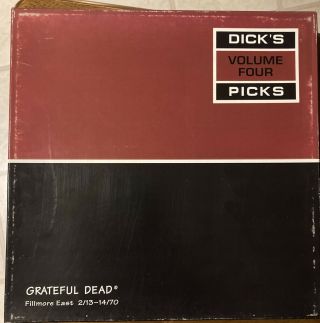 Grateful Dead Vinyl Dicks Picks Vol.  4 6 Lp 1633/2000 Fillmore East 1970