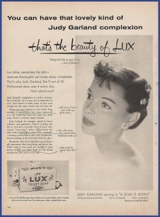 Vintage 1954 Lux Toilet Soap Judy Garland Bathroom Decor Ephemera 40 