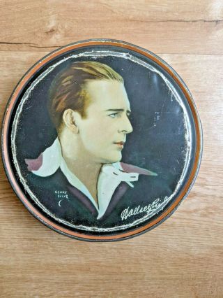 Rare Canco Beautebox Wallace Reid By Henry Clive 1920s Tin
