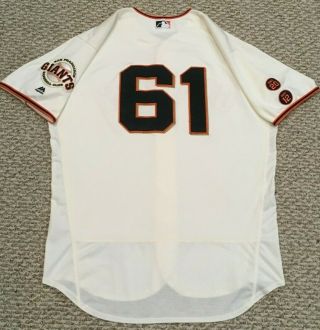 Osich Size 48 61 2016 San Francisco Giants Game Jersey Home Cream Mlb Holo