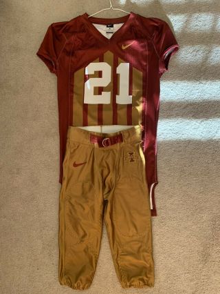 Iowa State Cyclones 2013throwback Authentic Game Issued Worn Jersey & Pants Sz S