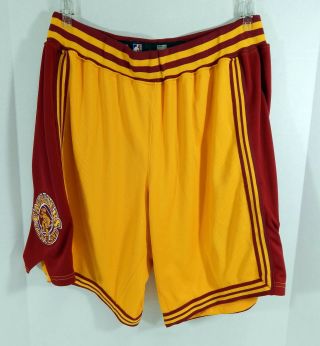 2008 - 09 Cleveland Cavaliers Game Issued Gold Game Shorts Hardwood Classics 48 79