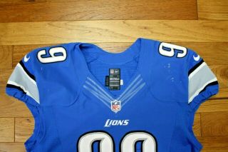 2012 Corey Williams Detroit Lions game jersey size 48,  4 Line 3