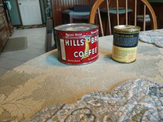 Vintage Hills Brothers and Donald Duck Small Coffee Tins - Small is Good. 3